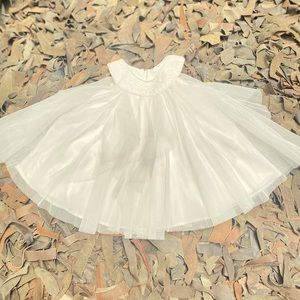 Bonnie Baby bright white dress
